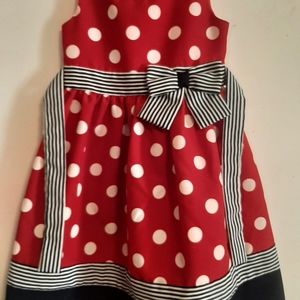 Bonnie  Jean size 6 Poka Dot  girls dress